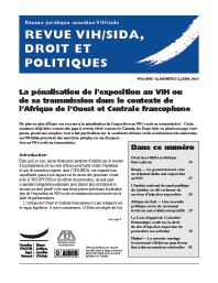 Revue VIH/sida, droit et politiques 14(3) juin 2010